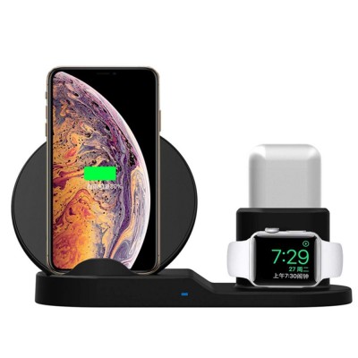 3 in 1 Wireless Charging Station for iPhone for Apple Watch for Airpods Charger Duck